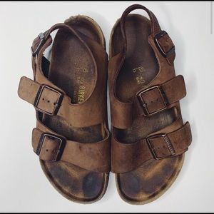Birkenstock 40 Brown leather